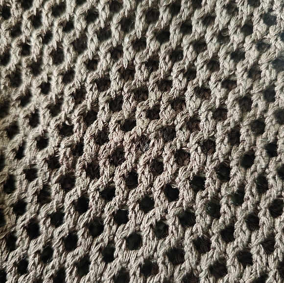 NWT PrettyLittleThing Choclate Crochet Knit Contrast Panel Legging Crop Top S - Picture 12 of 13